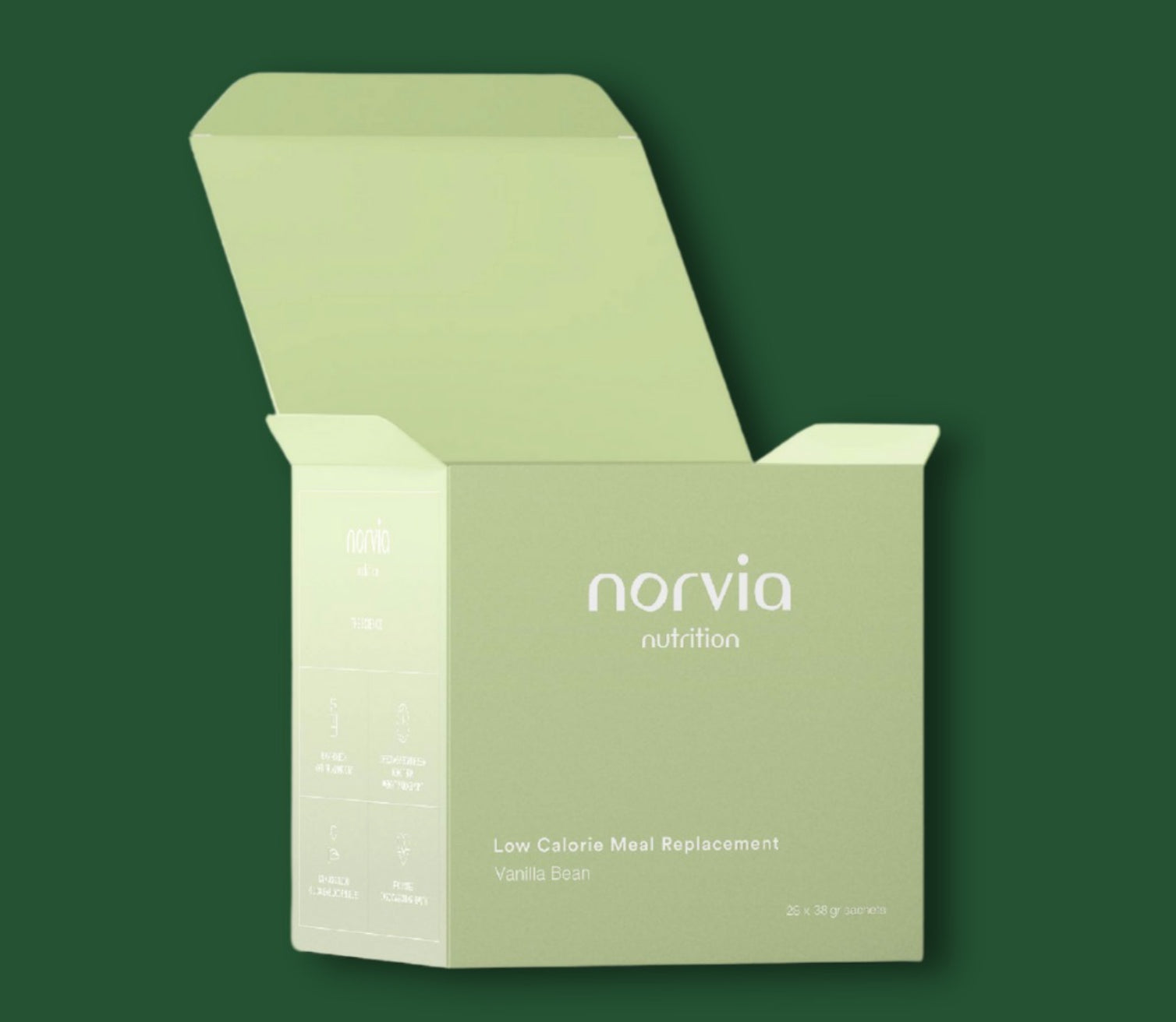 Norvia Vanilla Bean meal replacement box